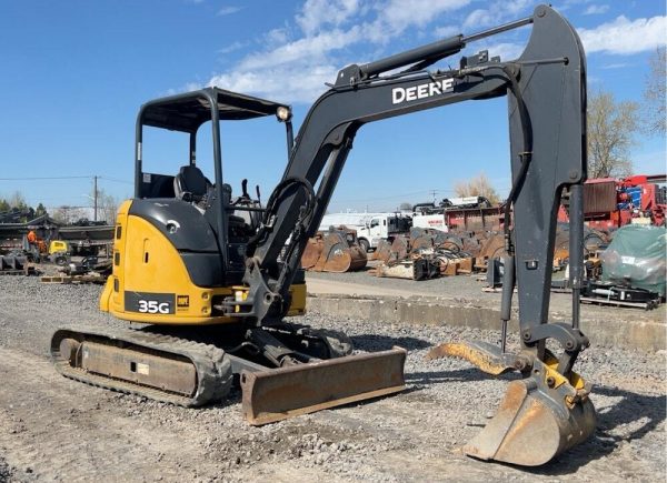 2017 John Deere 35G Hydraulischer Minibagger Baggerblatt Q/C Schaufel John Deere – Bild 10