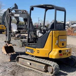 2017 John Deere 35G Hydraulischer Minibagger Baggerblatt Q/C Schaufel John Deere