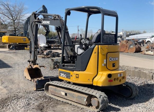 2017 John Deere 35G Hydraulischer Minibagger Baggerblatt Q/C Schaufel John Deere