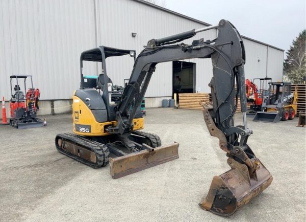 2013 John Deere 35G Minibagger Raupenbagger Baggerlader – Bild 2