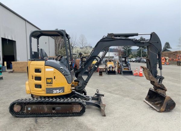 2013 John Deere 35G Minibagger Raupenbagger Baggerlader – Bild 6