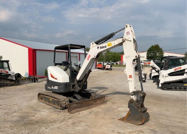 Minibagger Gummi Hydraulik 2018 Bobcat E35Schild Aux Diesel – Bild 3