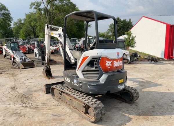 Minibagger Gummi Hydraulik 2018 Bobcat E35Schild Aux Diesel – Bild 4