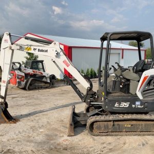 Minibagger Gummi Hydraulik 2018 Bobcat E35Schild Aux Diesel