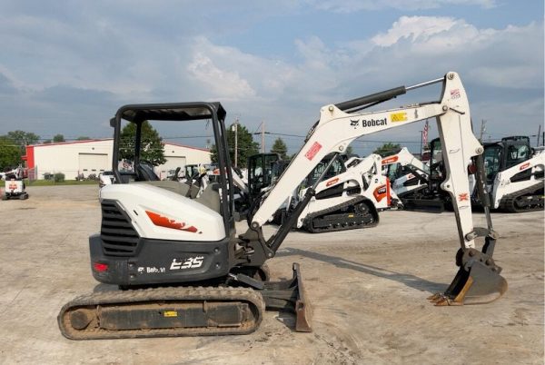 Minibagger Gummi Hydraulik 2018 Bobcat E35Schild Aux Diesel – Bild 7