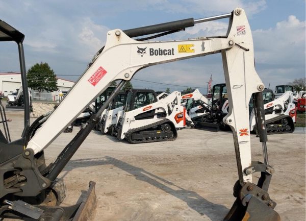 Minibagger Gummi Hydraulik 2018 Bobcat E35Schild Aux Diesel – Bild 11