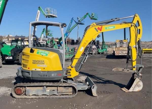 2019 Wacker Neuson EZ36 Minibagger Gummiketten Baggerhydraulik – Bild 7